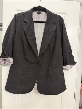 Stoosh Black Single-Button Blazer